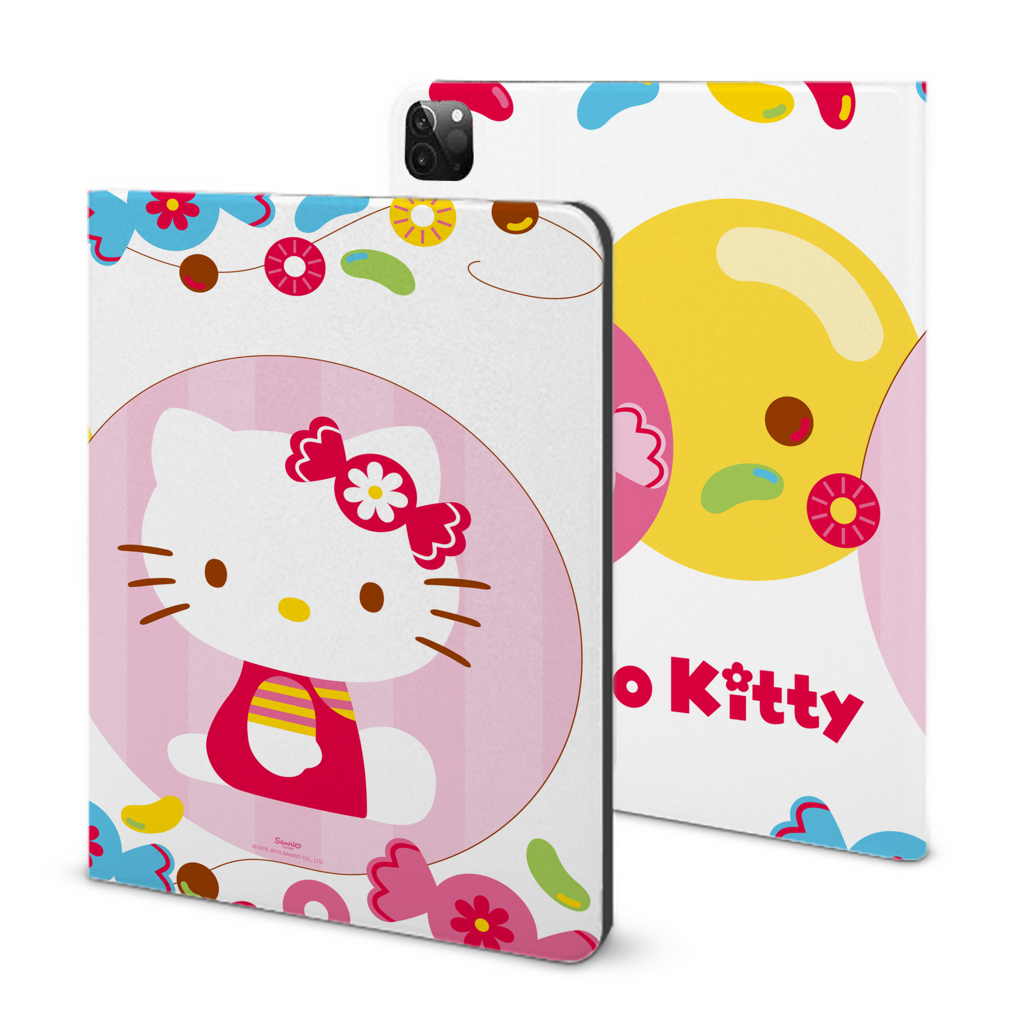 （画像用） Hello Kitty ハローキティ IPadケース ペンホルダー付き ブックスタイルデザイン
